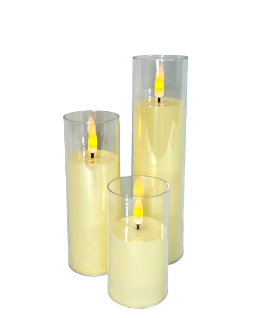 Vela bricero led calida  3 tamaños