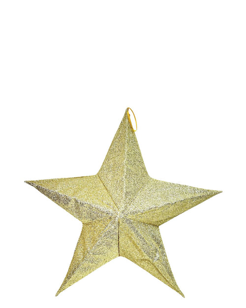 estrella tela dorada 3 tamaños