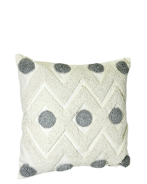 funda de cojin rombos beige y gris 45x45 cm (no incluye relleno )