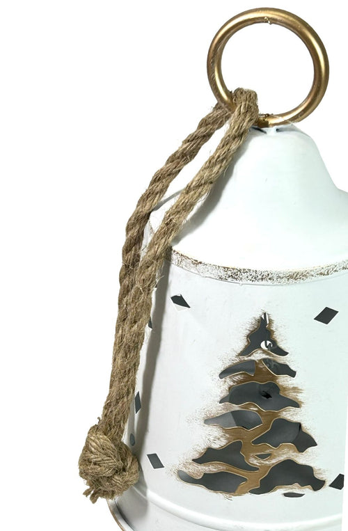 CAMPANA GRANDE COLOR WHITE CON ARBOL ARTIS 29X18 CM