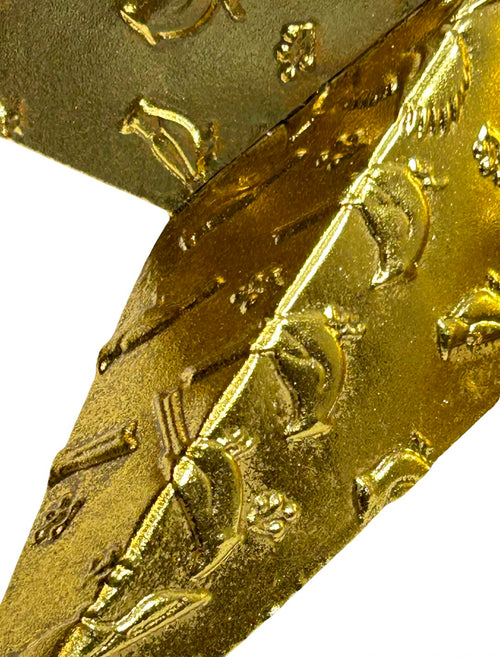 Estrella dorada metalica 3 tamaños