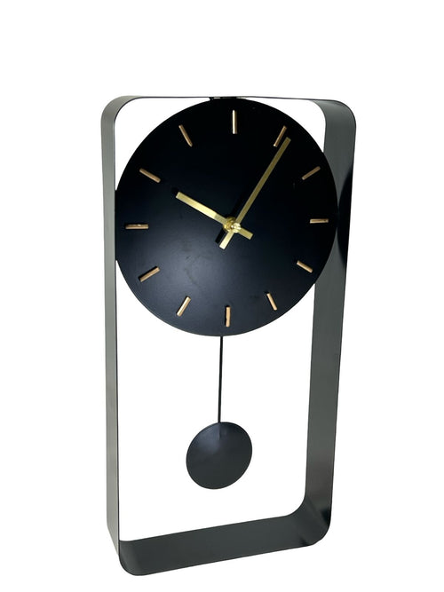 Reloj metalico pendulo black loft 40x20 cm