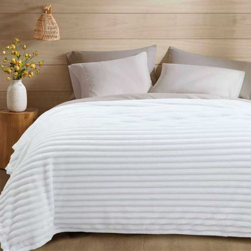 cobija acanalada termica super suave 1.80x2 metros colores surtidos