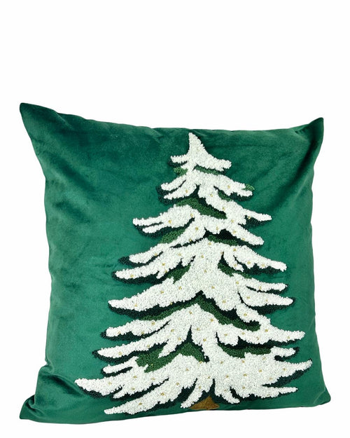 funda de cojin arbol verde velvet 45x45 cm ( no incluye relleno )