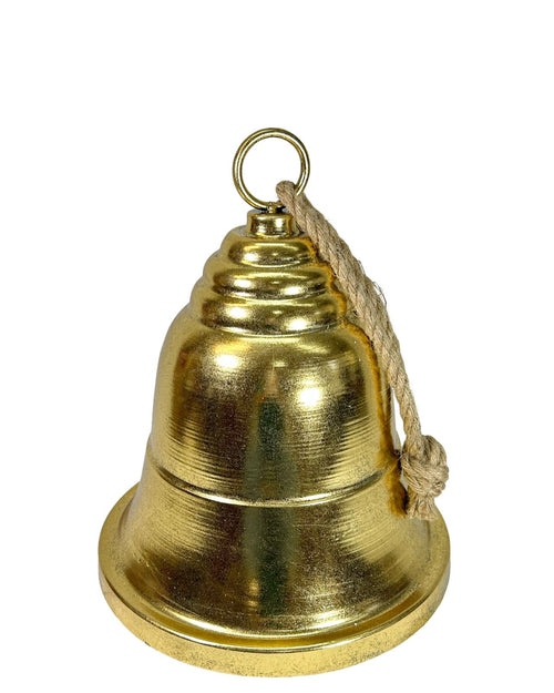 Campana metalica dorada 42 cm