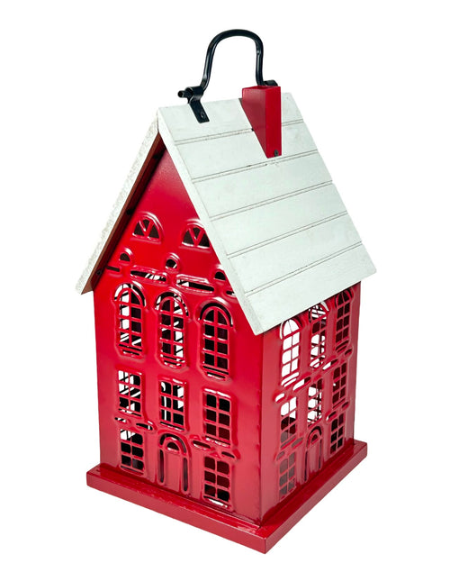 Casa Metal Y Mad Chalet Gd Roja 38x20