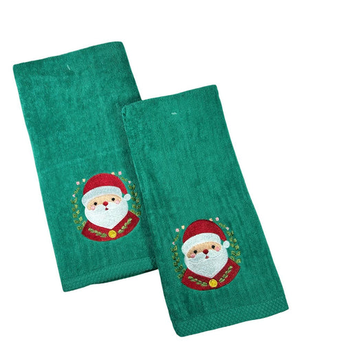 toalla navidad verde cara santa 2 tamaños