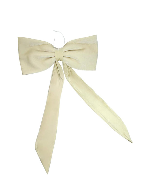 moño navidad velvet beige 2 tamaños
