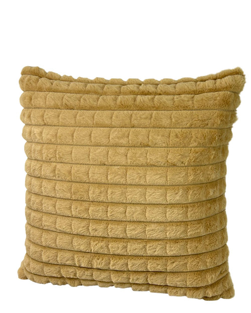 cojin mink cuadritos camel 45x45 cm   (no incluye relleno )