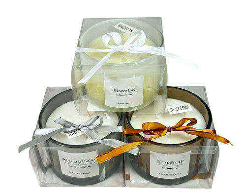 vela de olor x3 colores Grecia 11x8 cm