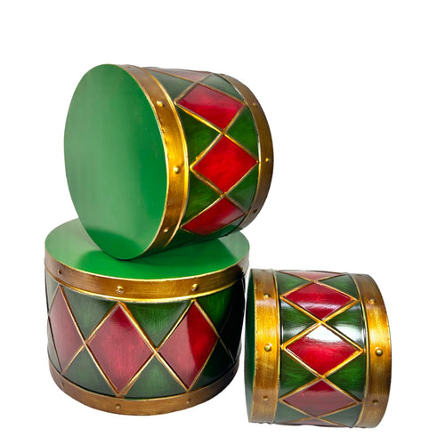 Tambores Green Red Mt x3 Gd 30 24 19dm