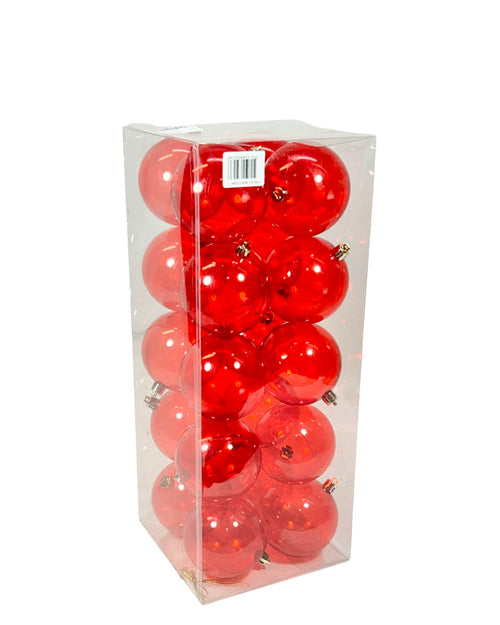 paquete de bola rojo x20 unid  8 cm