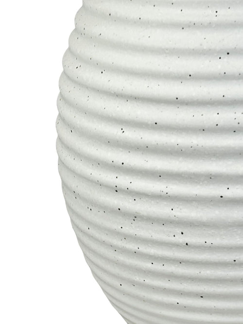 Florero ancho panal white 29x20 cm