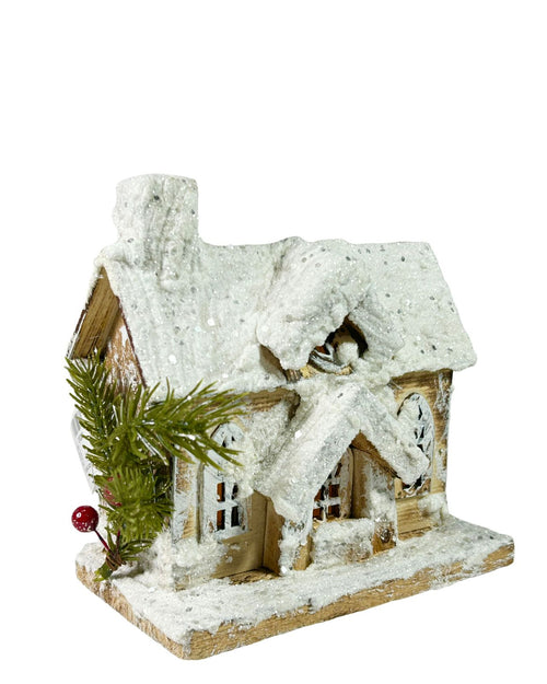 villa madera luces pqña polar 15x16 cm