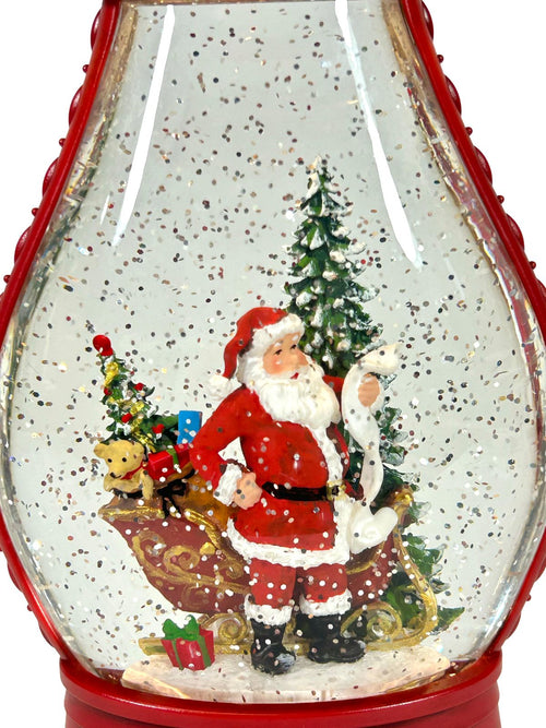 burbuja musical  santa 32x14cm