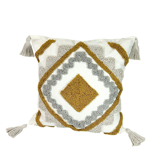 funda cojin cuadrado geometrico moka 45x45 cm (no incluye relleno )