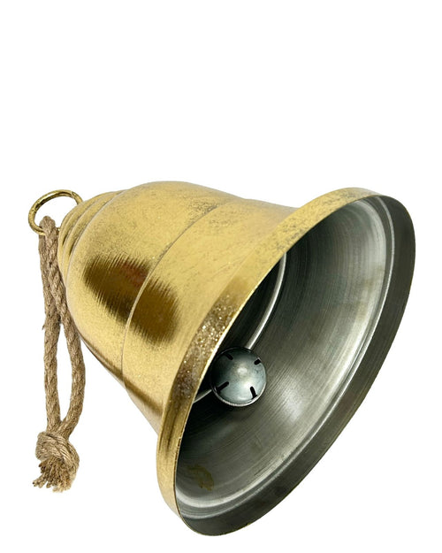 Campana metalica dorada 42 cm