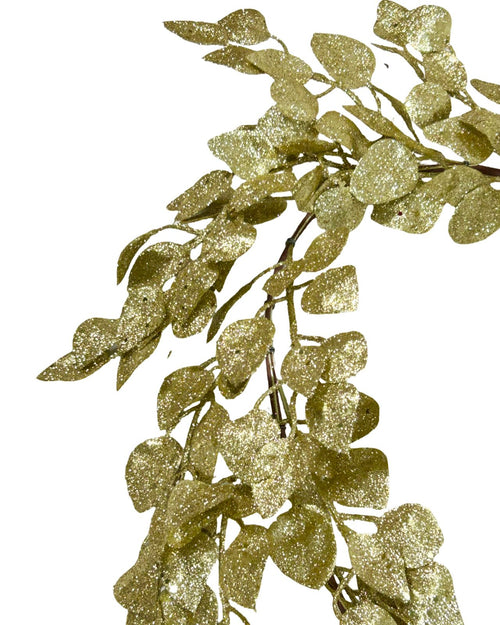 guirnalda hojas laurel dorada 1.20 cm