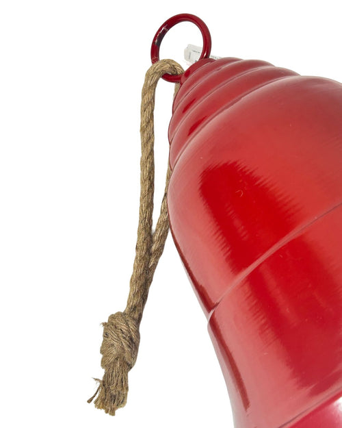 campana gigante roja metal 42 cm