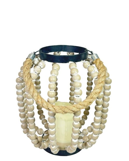 Bricero metalico con madera 27x24 cm ( no incluye vela)