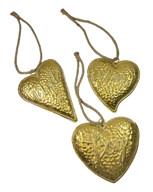 corazon gold 3 estilos 18x20 cm