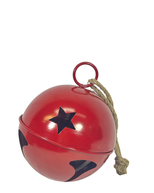 Bola cascabel estrella rojo 30cm