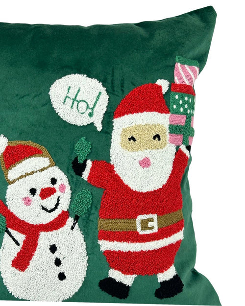 funda cojin santa hombre nieve y reno 45x45 cm (no incluye relleno )