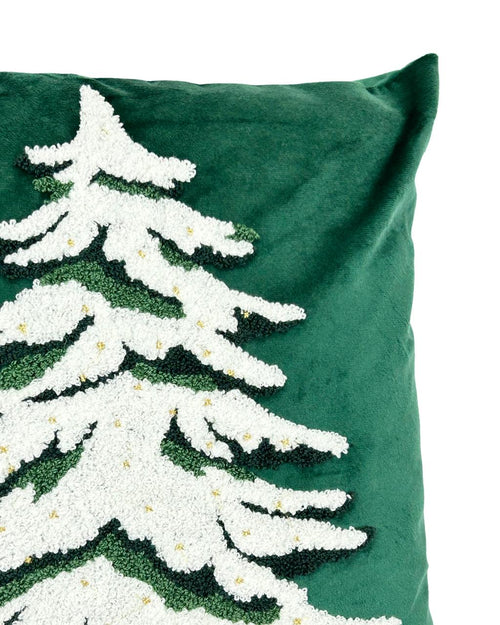 funda de cojin arbol verde velvet 45x45 cm ( no incluye relleno )