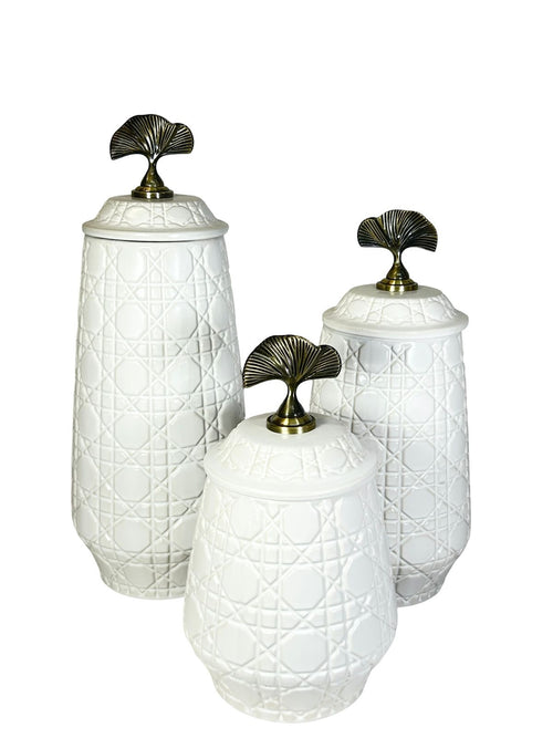 anfora white geometrica ceramica mediana  33x16 cm