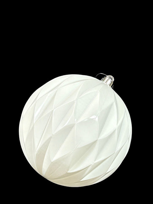 bola blanca rombos 20 cm