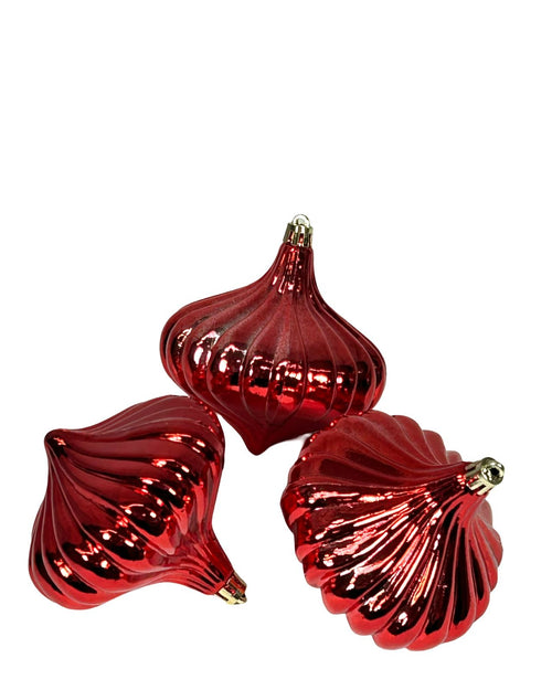 Bola trompito x3 rojas 10cm