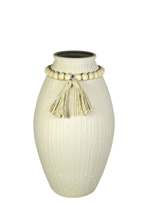 Florero grande borneo en ceramica 36x19 cm