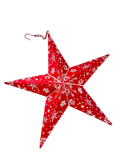 estrella metalica gd doble fase roja 50 cm