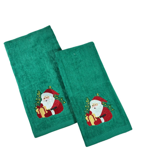 toalla navidad verde santa arbol 2 tamaños