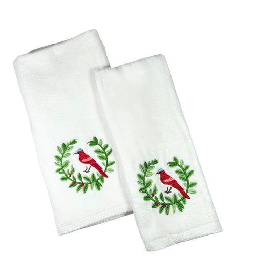 toalla pajaros blanca 2 tamaños