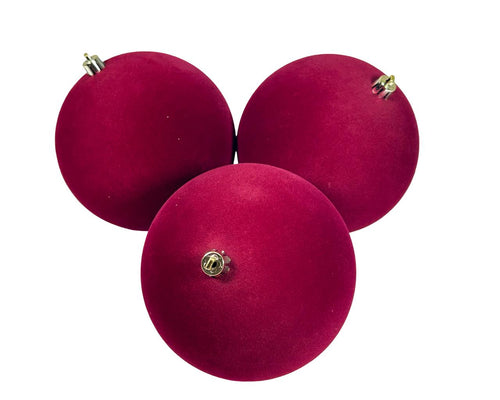 Bolas burgundy pana x 4pc de 12cm