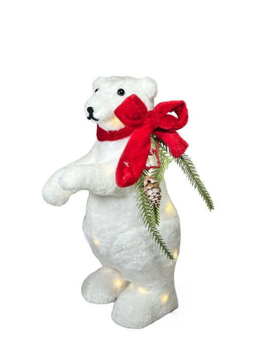 oso blanco polar con luces 2 tamaños