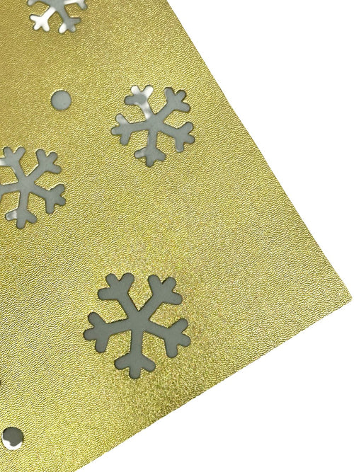 individual navideño copitos de nieve 30x45 cm