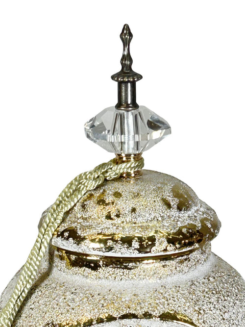 Ánfora grande Gold Turkis 39x17 cm