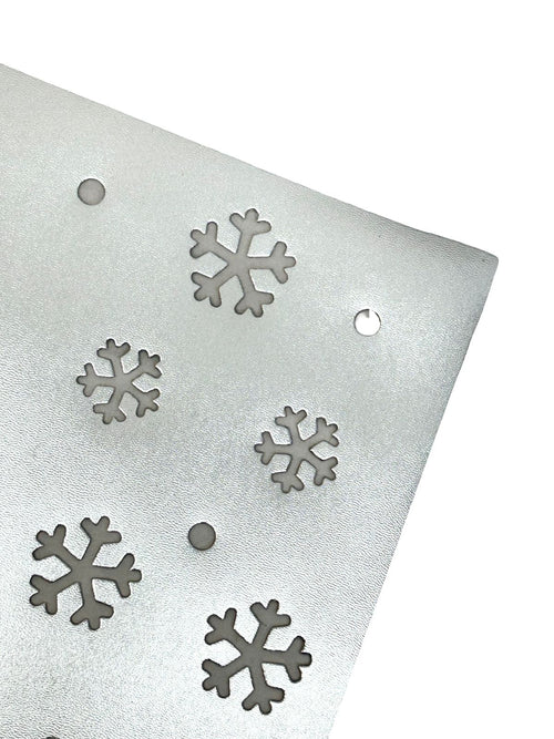 individual navideño copitos de nieve 30x45 cm