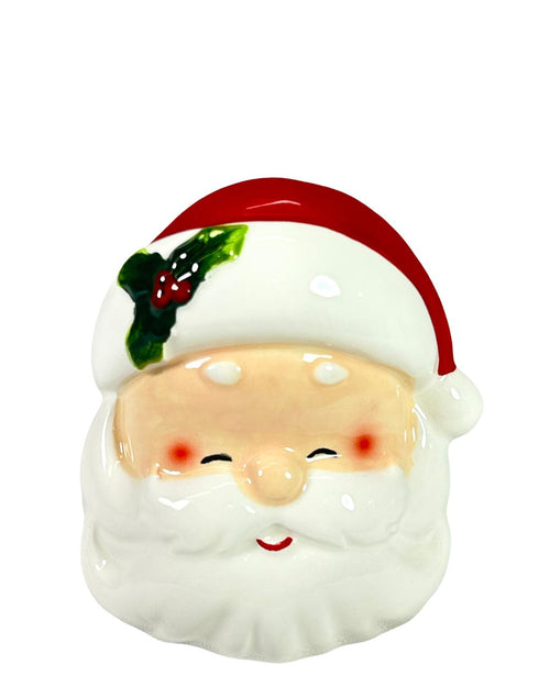 Servilletero de santa en ceramica 10cm