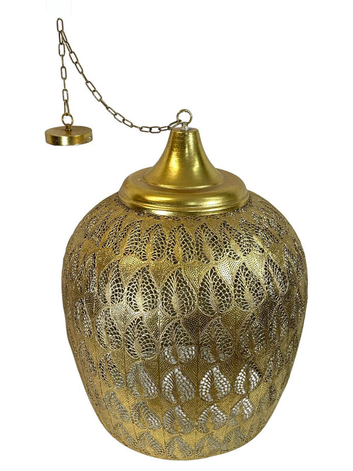 colgante gigante  indu dorado metalico   76x50  cm