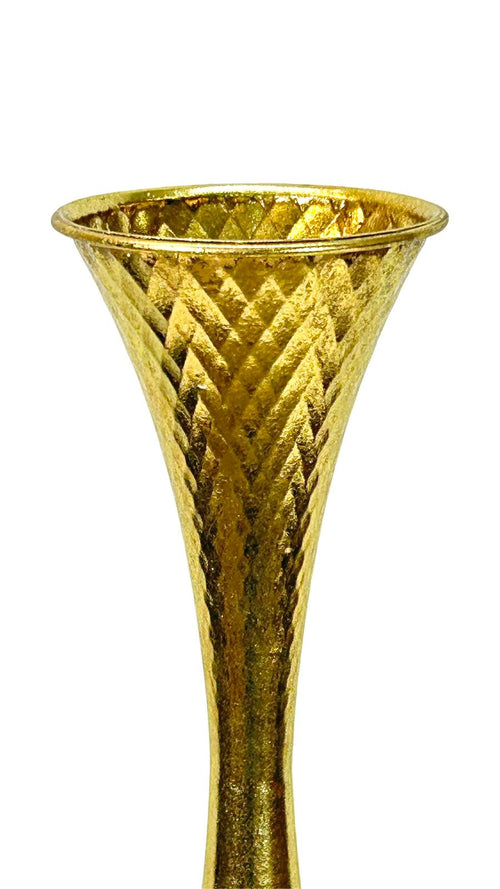 jarron dorado metalico white 2 tamaños