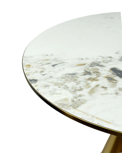 Mesa marmol metalica 60x50 cm