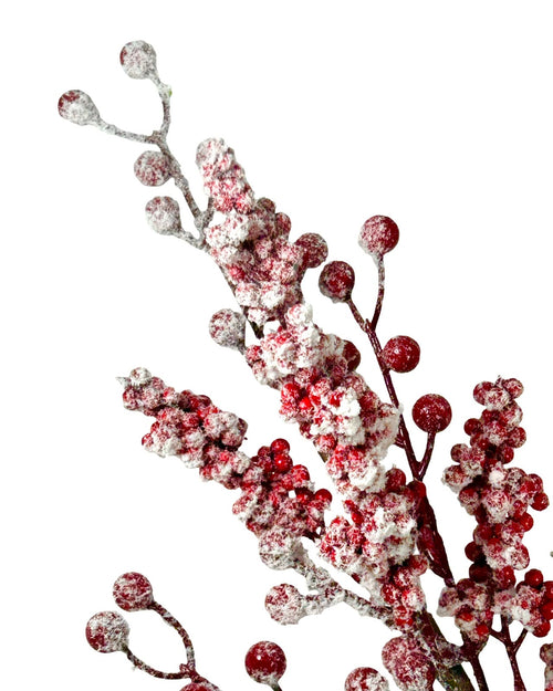 Pin de berrys rojos 70 de largo en icopor