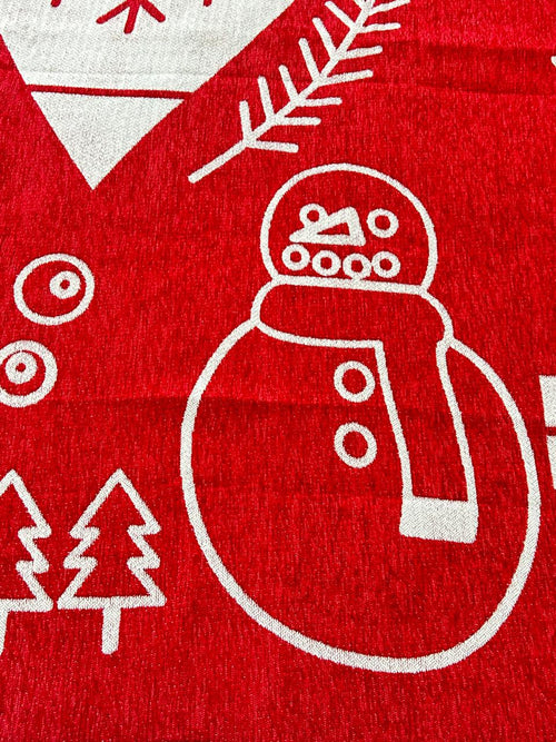 PIE DE CAMA - CUBRE SOFA NAVIDEÑO 130X180