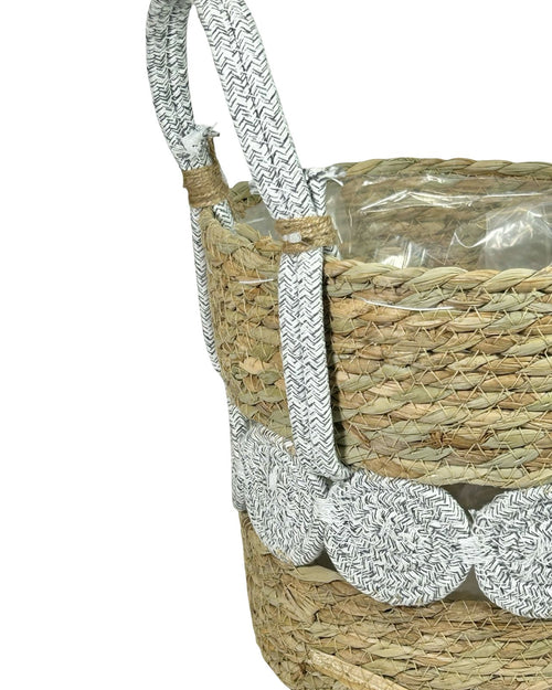 Macetero circles  gray en 4 tamaños