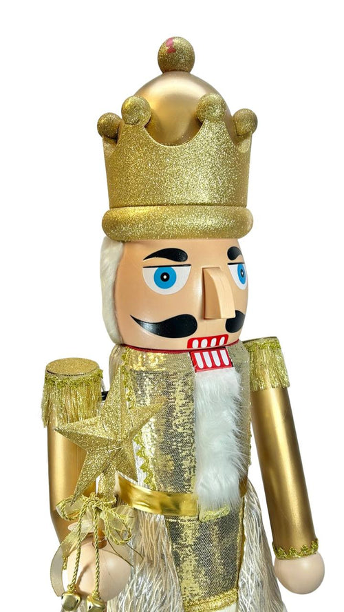 cascanuez rey dorado  musical 1.60 cm