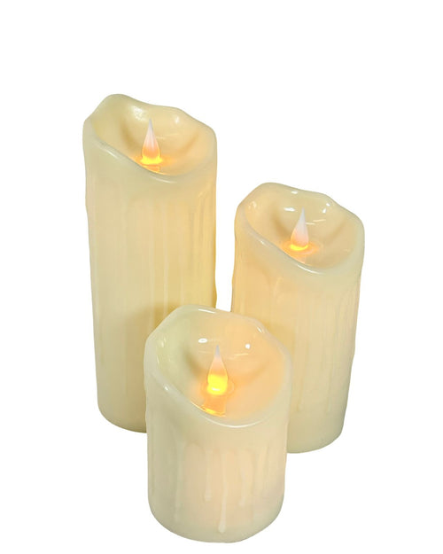 vela calida grande led  ancha 20 cm