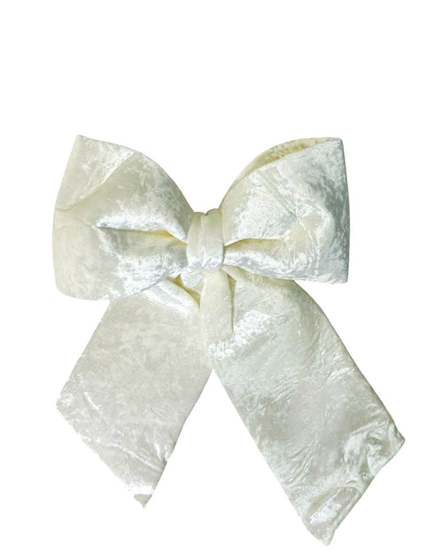 moño blanco navideño 43x50cm